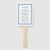 Santorini Wedding Menü Programm Griechenland Griec Fächer (Rückseite)