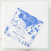 Santorini Wedding Vielen Dank Geschenkanhänger