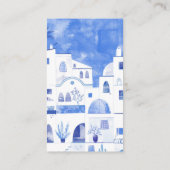 Santorini Wedding Website QR Code Begleitkarte (Rückseite)