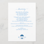 Santorini Zielort Griechenland Hochzeitsreise Programm (Rückseite)