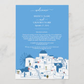 Santorini Zielort Griechenland Hochzeitsreise Programm (Vorderseite)