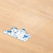 Santorini Zielort Griechische Insel Hochzeit Acryleinladungen (Ablage )