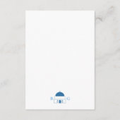 Santorini Zielort Griechische Insel Hochzeit Begleitkarte (Rückseite)