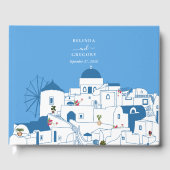 Santorini Zielort Griechische Insel Hochzeit Gästebuch (Vorderseite)
