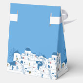 Santorini Zielort Griechische Insel Hochzeit Geschenkschachtel (Rückseite)