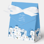 Santorini Zielort Griechische Insel Hochzeit Geschenkschachtel (Vorderseite)