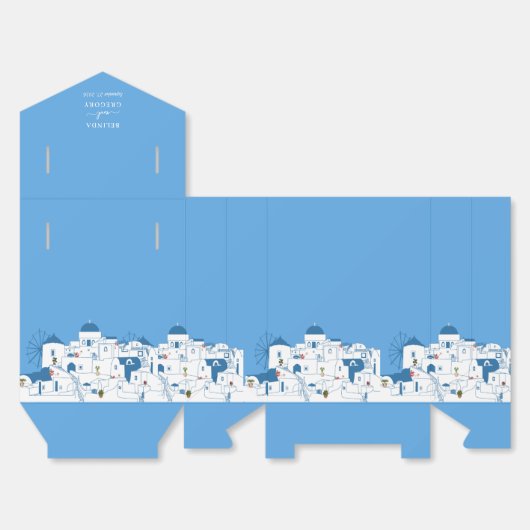 Santorini Zielort Griechische Insel Hochzeit Geschenkschachtel (Ungefaltet)