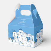 Santorini Zielort Griechische Insel Hochzeit Geschenkschachtel (Vorderseite)