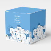 Santorini Zielort Griechische Insel Hochzeit Geschenkschachtel (Vorderseite)