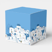 Santorini Zielort Griechische Insel Hochzeit Geschenkschachtel (Rückseite)