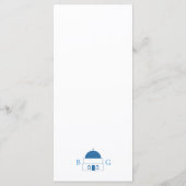 Santorini Zielort Griechische Insel Hochzeit Menükarte (Rückseite)