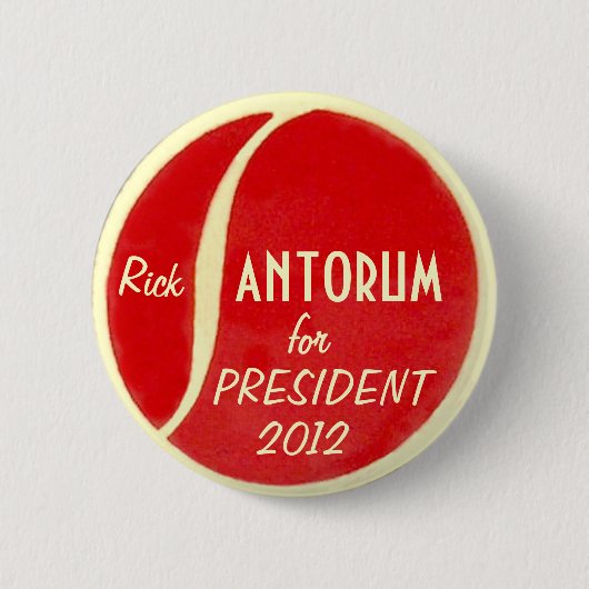 Santorum 2012 Knopf Button (Vorderseite)