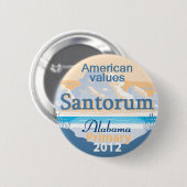 Santorum ALABAMA Knopf Button (Vorne & Hinten)