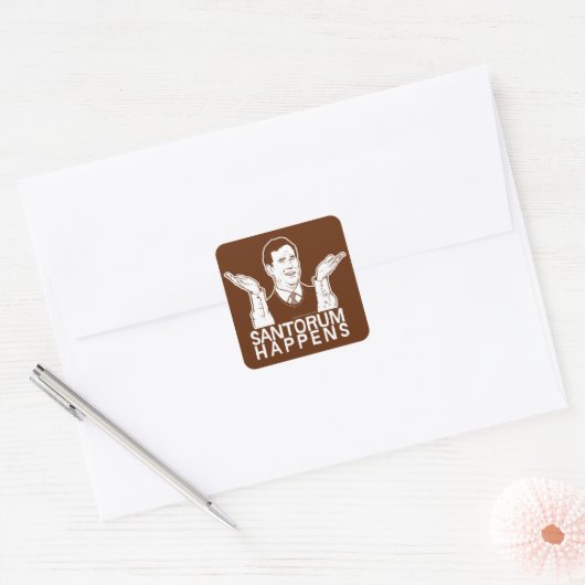 Santorum geschieht Aufkleber (Umschlag)