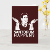 Santorum Happens Card Karte (Gelbe Blume)