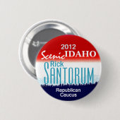 Santorum IDAHO Knopf Button (Vorne & Hinten)