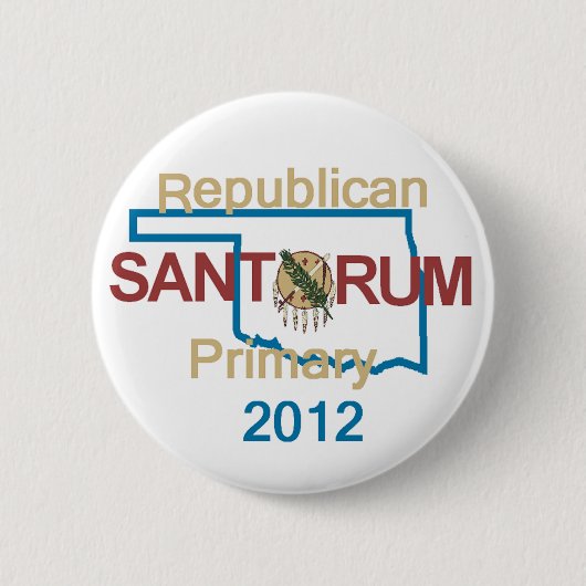 Santorum OKLAHOMA Knopf Button (Vorderseite)