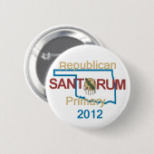 Santorum OKLAHOMA Knopf Button (Vorne & Hinten)
