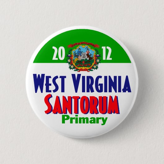 Santorum WEST VIRGINIA Knopf Button (Vorderseite)