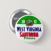 Santorum WEST VIRGINIA Knopf Button (Vorne & Hinten)