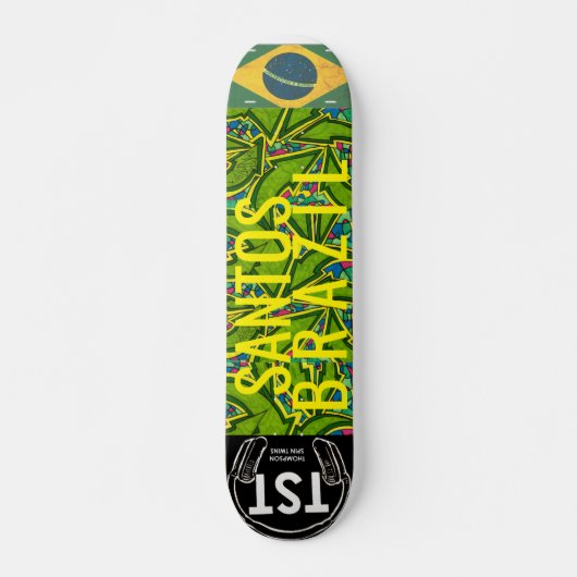 SANTOS BRASILIEN Skateboard, 7 ¾ Zoll Deck Skateboard (Vorne)