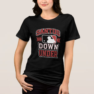 Santos Down under Baseball-Logo Tri-Blend Shirt