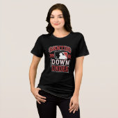 Santos Down under Baseball-Logo Tri-Blend Shirt (Vorderseite voll)