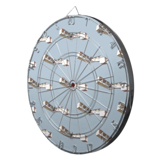 Santos-Dumont 14-Bis-Flugzeug Dartscheibe (Vorderseite rechts)