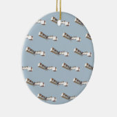 Santos-Dumont 14-Bis-Flugzeug Keramikornament (Rechts)