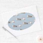 Santos-Dumont 14-Bis-Flugzeug Ovaler Aufkleber (Umschlag)