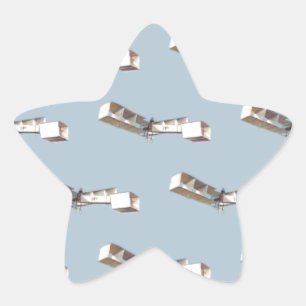 Santos-Dumont 14-Bis-Flugzeug Stern-Aufkleber