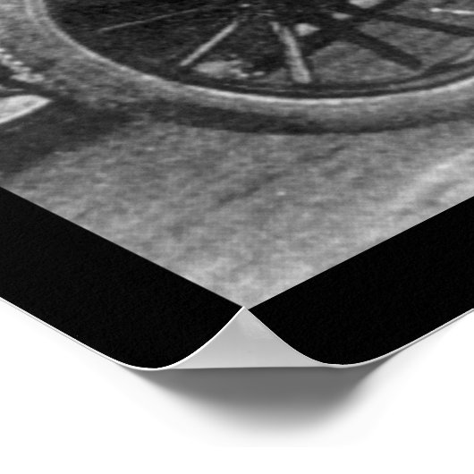 Santos Dumont Flugzeug Auto 1909 Poster (Ecke)