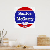 Santos McGarry im Jahr 2008 Poster (Küche)