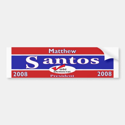 Santos-Stoßdämpfer Autoaufkleber (Vorne)