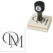 Santos Wedding Logo | Monografische Hochzeit Gummistempel (Stempel)