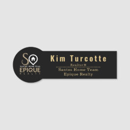 Santos Zuhause Team - Epique Realty Name Tag Namensschild