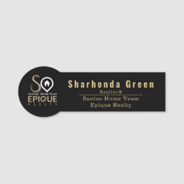 Santos Zuhause Team - Epique Realty Name Tag Namensschild