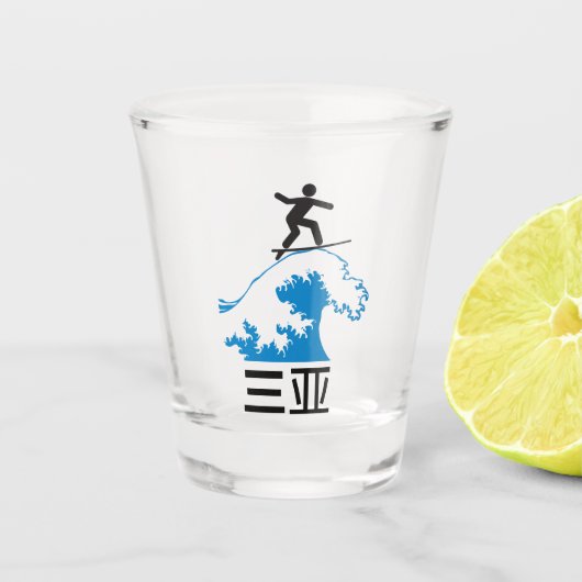 Sanya (三 亚) - CHINA Schnapsglas (Vorderseite)
