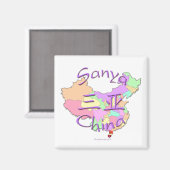 Sanya China Magnet (Vorderseite/Rückseite)