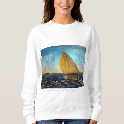 Sanzibars Dhow 4 von 6 Tri-Blend-Shirt Sweatshirt (Vorderseite)