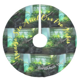 São Ariel PANDA Saio de arvore Polyester Weihnachtsbaumdecke