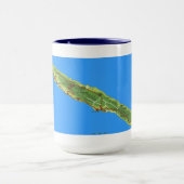 Sao Jorge Azores Karte Tasse (Zentrum)