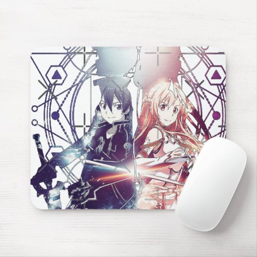 SAO KIRITO ASUNA MOUSEPAD (Mit Mouse)