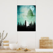 Sao Kirito und Asuna Minimalistisch Manga Poster (Küche)