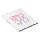 Sao Lao ✿ Lady Lao ✿ Laos / laotische Sprache Notizblock (angewinkelt)