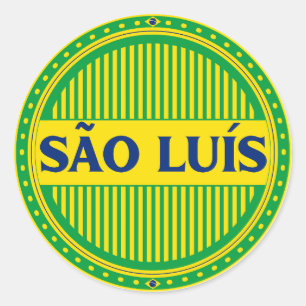 São Luís City Pride – Brasilianische Identität Runder Aufkleber