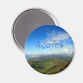 Sao Miguel Insel Azores Magnet (Vorderseite/Rückseite)