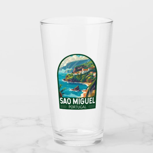 Sao Miguel Island Portugal Glas (Vorderseite)