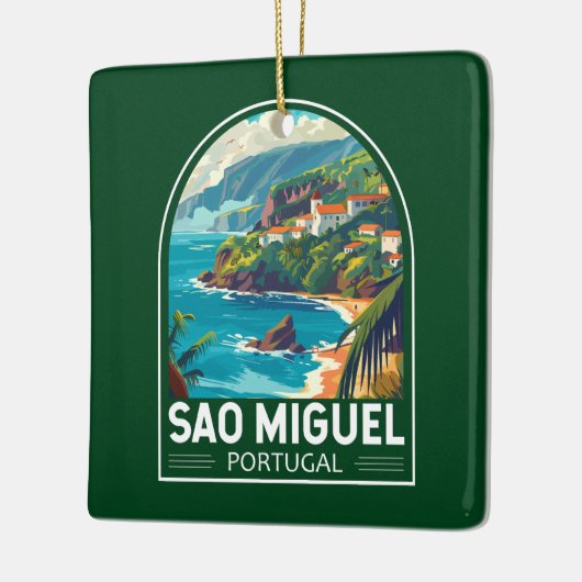Sao Miguel Island Portugal Keramikornament (Links)