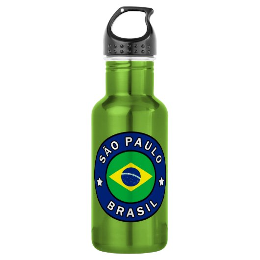 São Paulo Brasil Edelstahlflasche (Vorderseite)